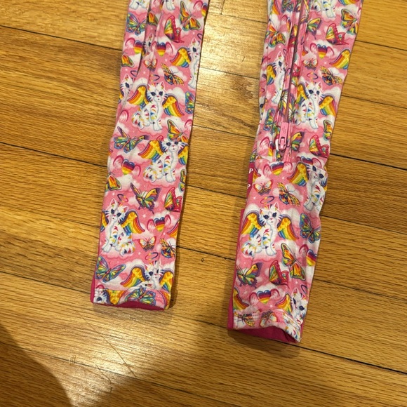 Lisa Frank Posh Peanut Pink Convertible Footie Pajamas - Angel Kitty 3T - Picture 7 of 9